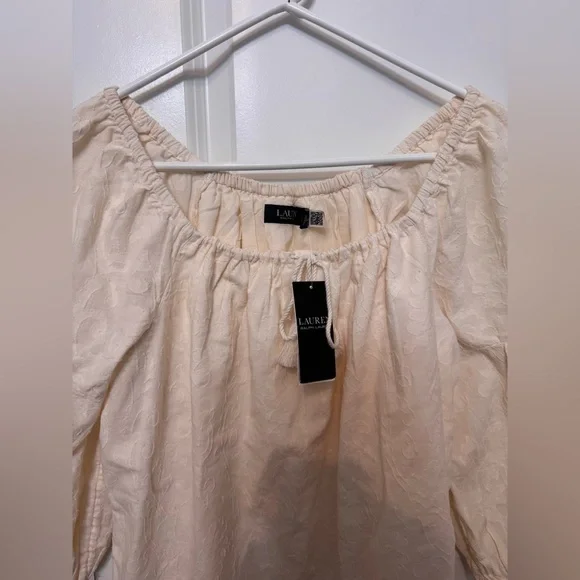 Ralph Lauren Cream Blouse NWT - Picture 2 of 5